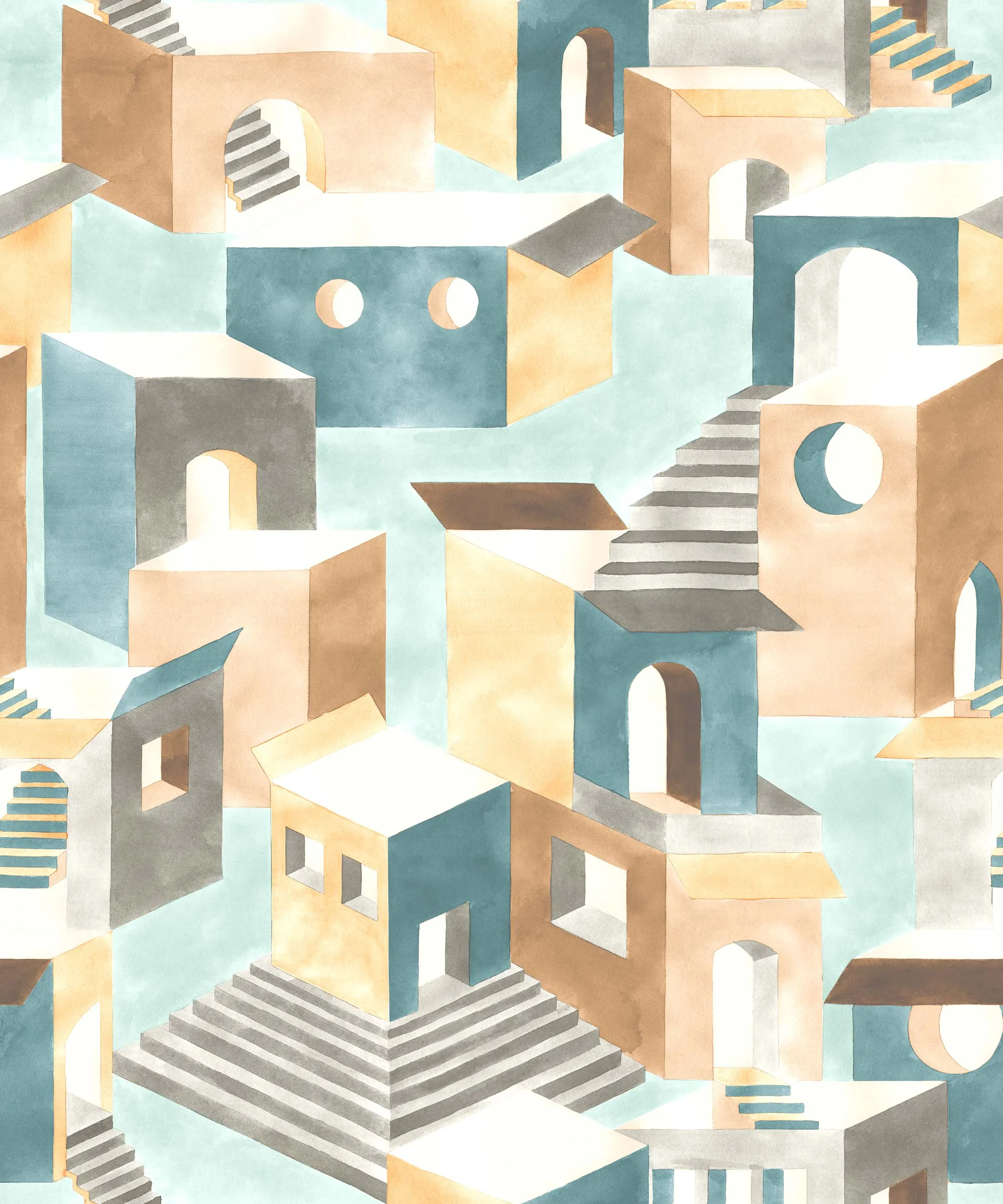 Обои для стен CoDe Flora 00024_FLORA_ReadyRoll_CHORA_MORNING-BLUE_LW