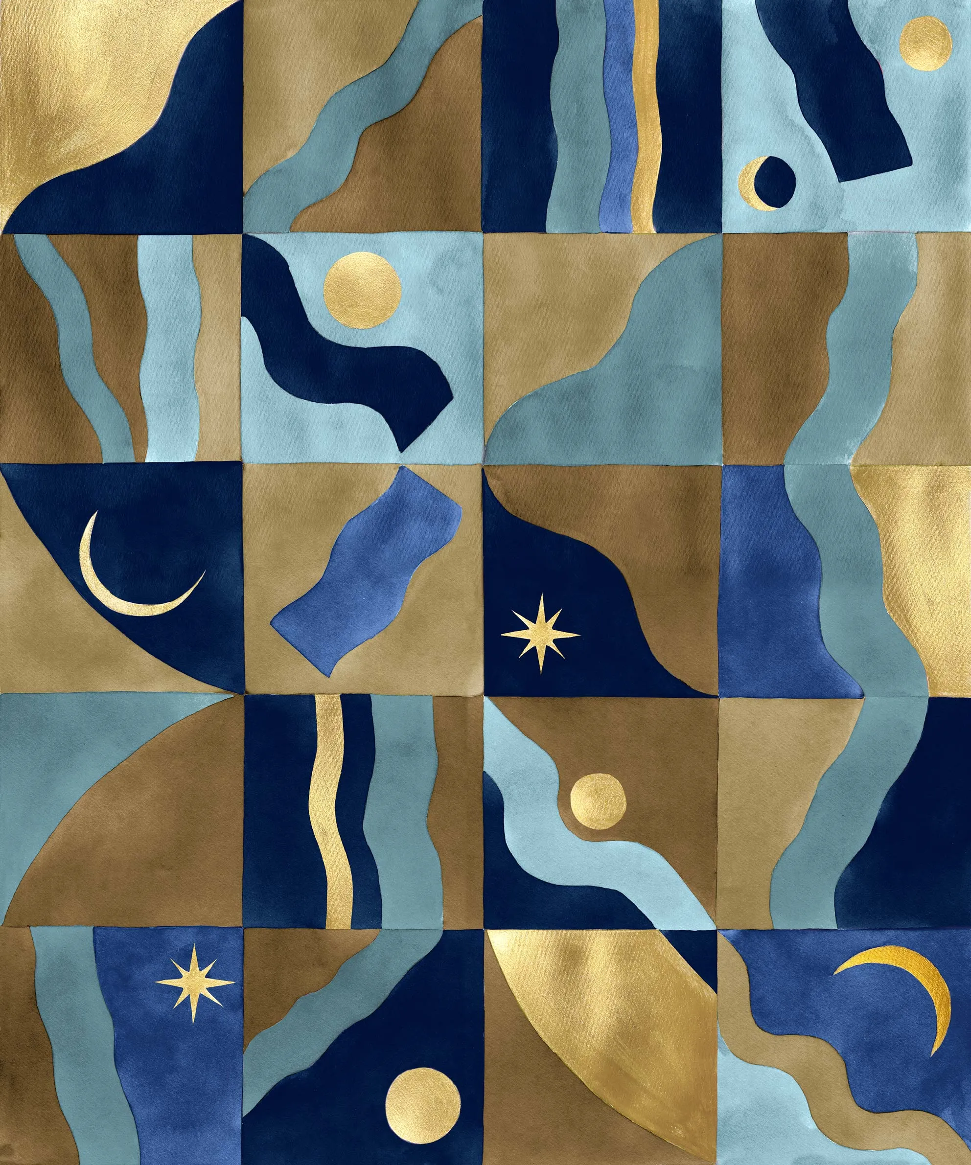 Обои для стен CoDe Flora 00031_FLORA_ReadyRoll_COSMO_BLUE_LW