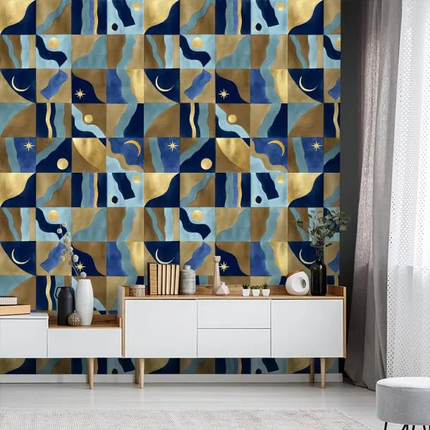 Обои для стен CoDe Flora 00031_FLORA_ReadyRoll_COSMO_BLUE_LW #6