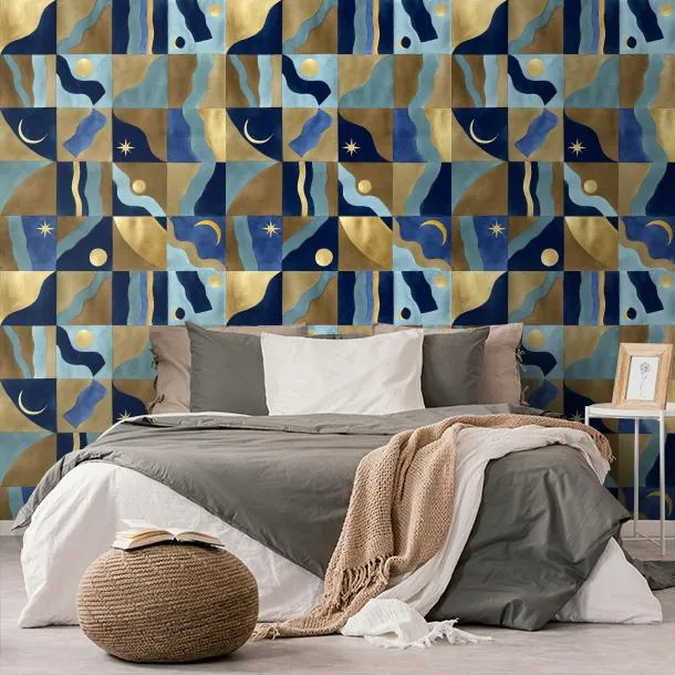 Обои для стен CoDe Flora 00031_FLORA_ReadyRoll_COSMO_BLUE_LW #7