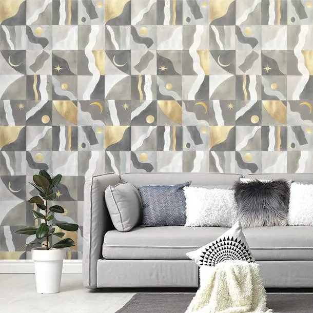 Обои для стен CoDe Flora 00032_FLORA_ReadyRoll_COSMO_SILVER_LW #4