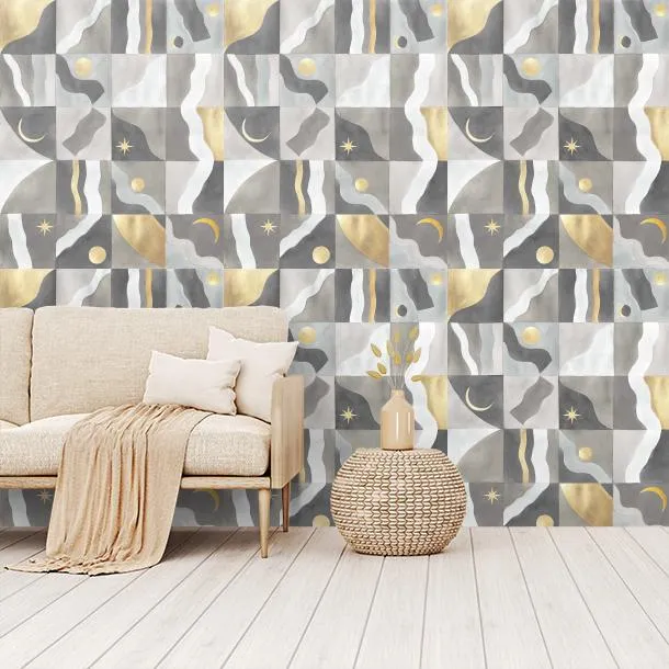 Обои для стен CoDe Flora 00032_FLORA_ReadyRoll_COSMO_SILVER_LW #5