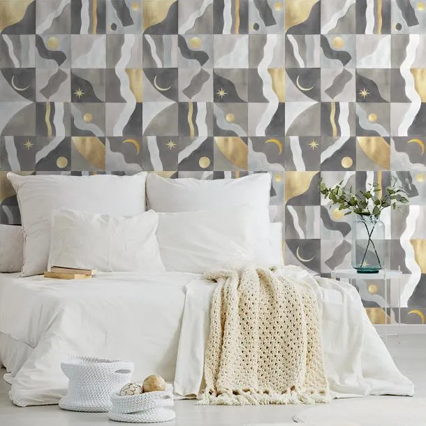 Обои для стен CoDe Flora 00032_FLORA_ReadyRoll_COSMO_SILVER_LW #8