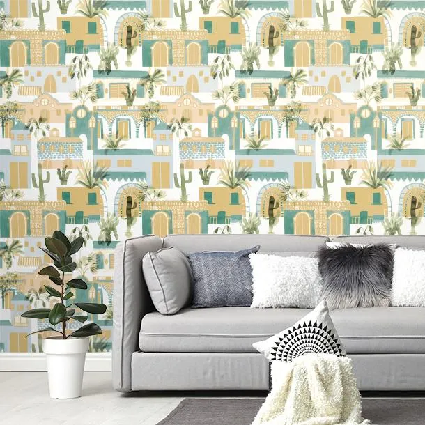 Обои для стен CoDe Flora 00044_FLORA_ReadyRoll_ELDORADO_VIRIDIAN_LW #4