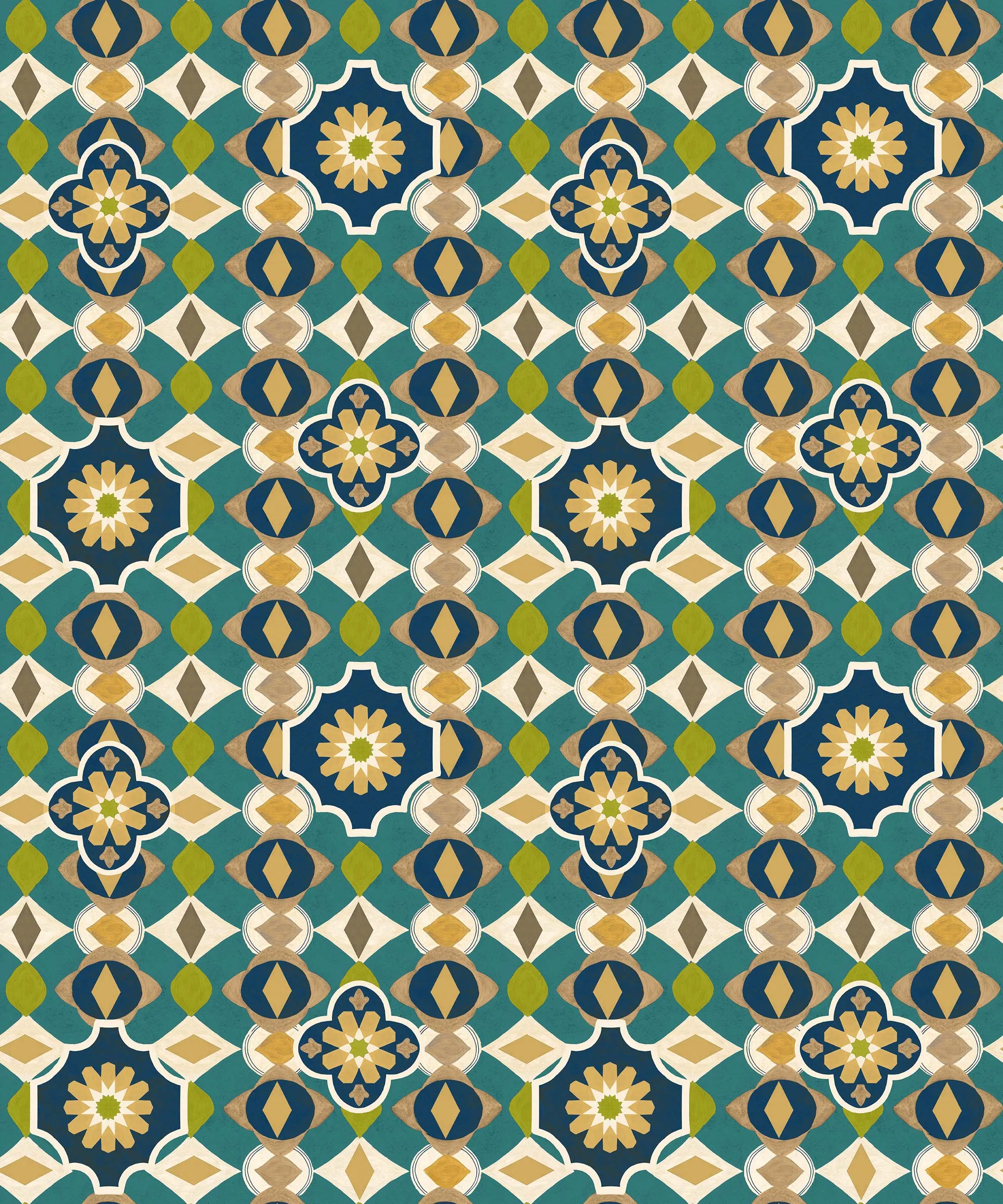 Обои для стен CoDe Flora 00061_FLORA_ReadyRoll_MAIOLICHE_MING_LW