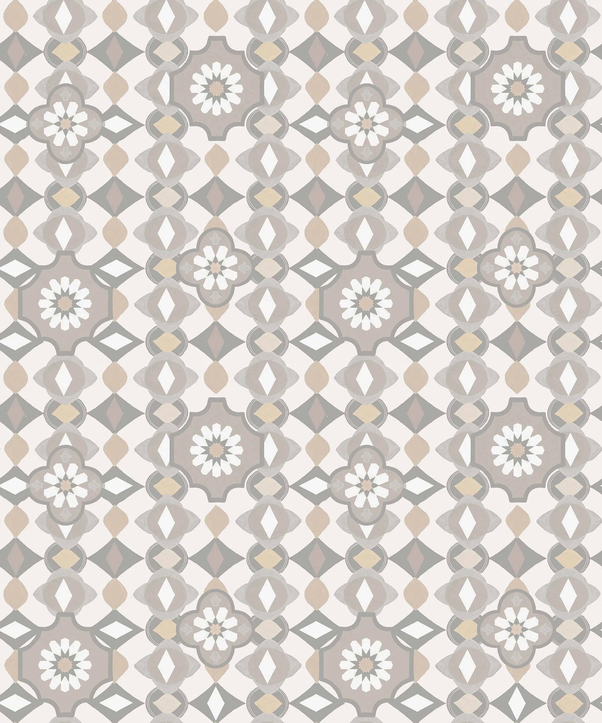 Обои для стен CoDe Flora 00062_FLORA_ReadyRoll_MAIOLICHE_LIGHT-GREY_LW