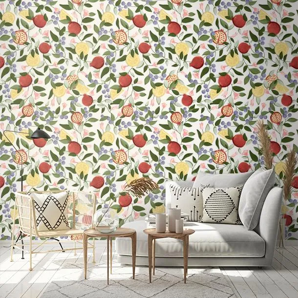 Обои для стен CoDe Flora 00071_FLORA_ReadyRoll_MALAGRANATUM_SNOW_LW #2