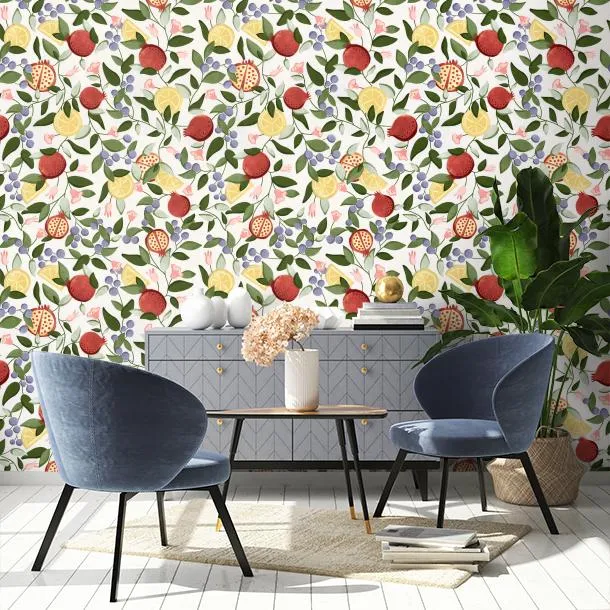 Обои для стен CoDe Flora 00071_FLORA_ReadyRoll_MALAGRANATUM_SNOW_LW #3