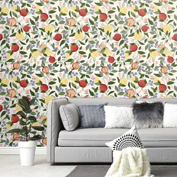 Обои для стен CoDe Flora 00071_FLORA_ReadyRoll_MALAGRANATUM_SNOW_LW #4