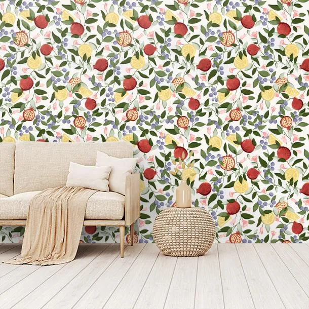 Обои для стен CoDe Flora 00071_FLORA_ReadyRoll_MALAGRANATUM_SNOW_LW #5