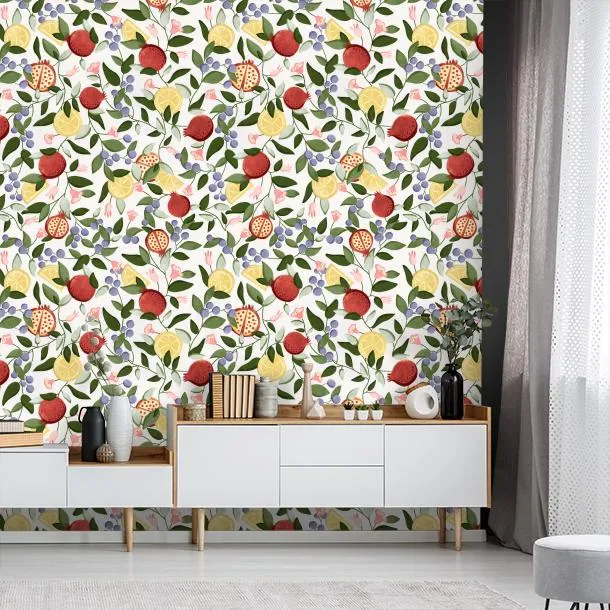 Обои для стен CoDe Flora 00071_FLORA_ReadyRoll_MALAGRANATUM_SNOW_LW #6