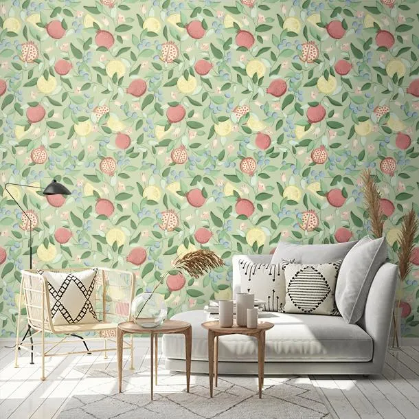 Обои для стен CoDe Flora 00072_FLORA_ReadyRoll_MALAGRANATUM_LAUREL-GREEN_LW #2