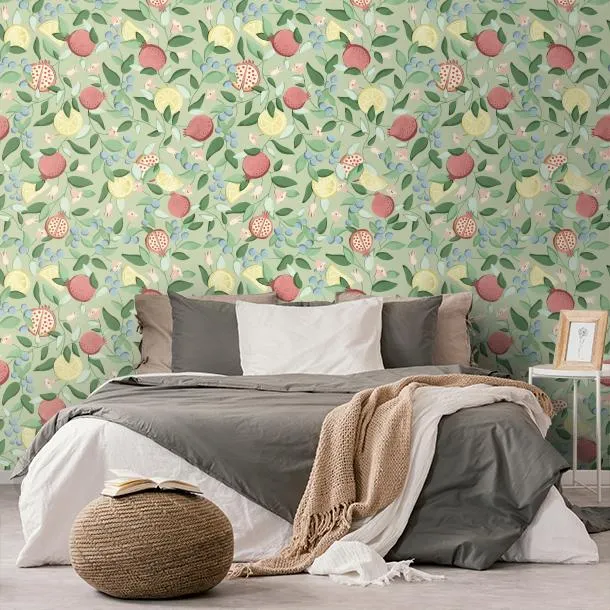 Обои для стен CoDe Flora 00072_FLORA_ReadyRoll_MALAGRANATUM_LAUREL-GREEN_LW #7