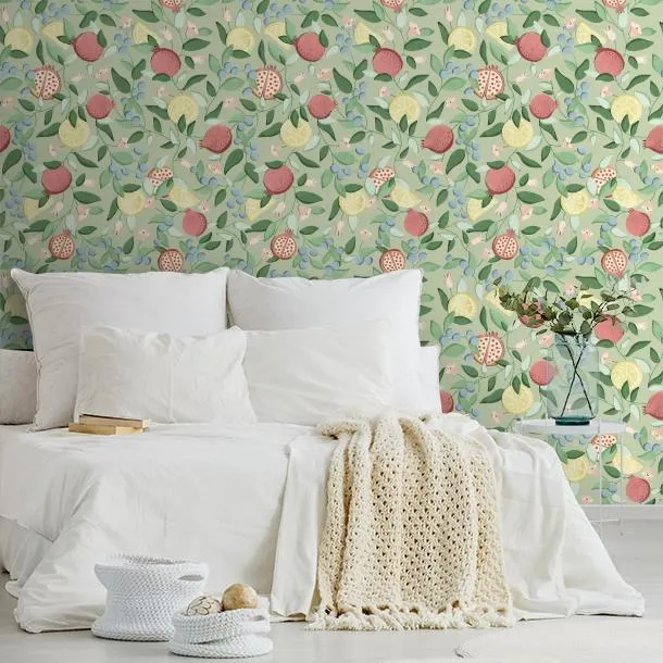 Обои для стен CoDe Flora 00072_FLORA_ReadyRoll_MALAGRANATUM_LAUREL-GREEN_LW #8