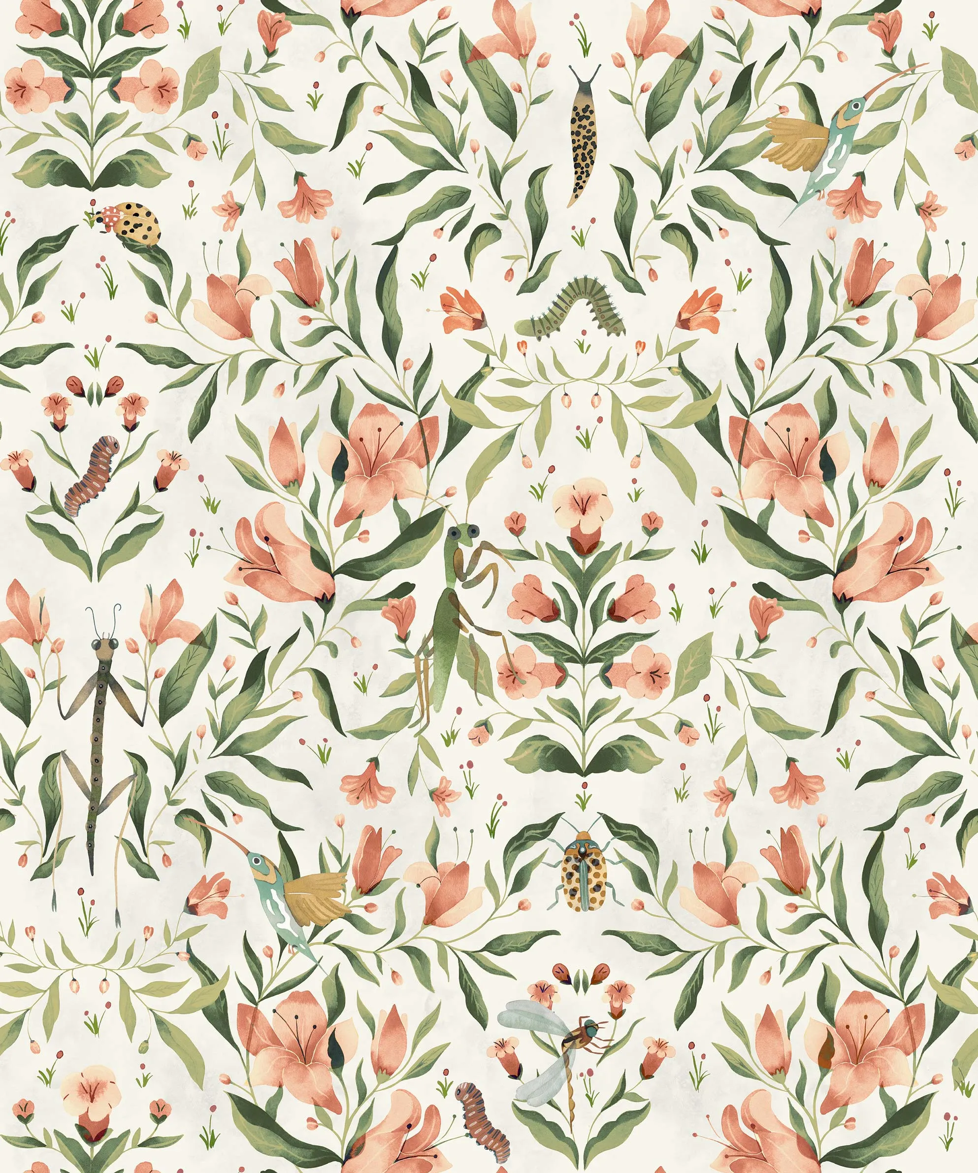 Обои для стен CoDe Flora 00082_FLORA_ReadyRoll_MERIGGIO_FLORAL-WHITE_LW