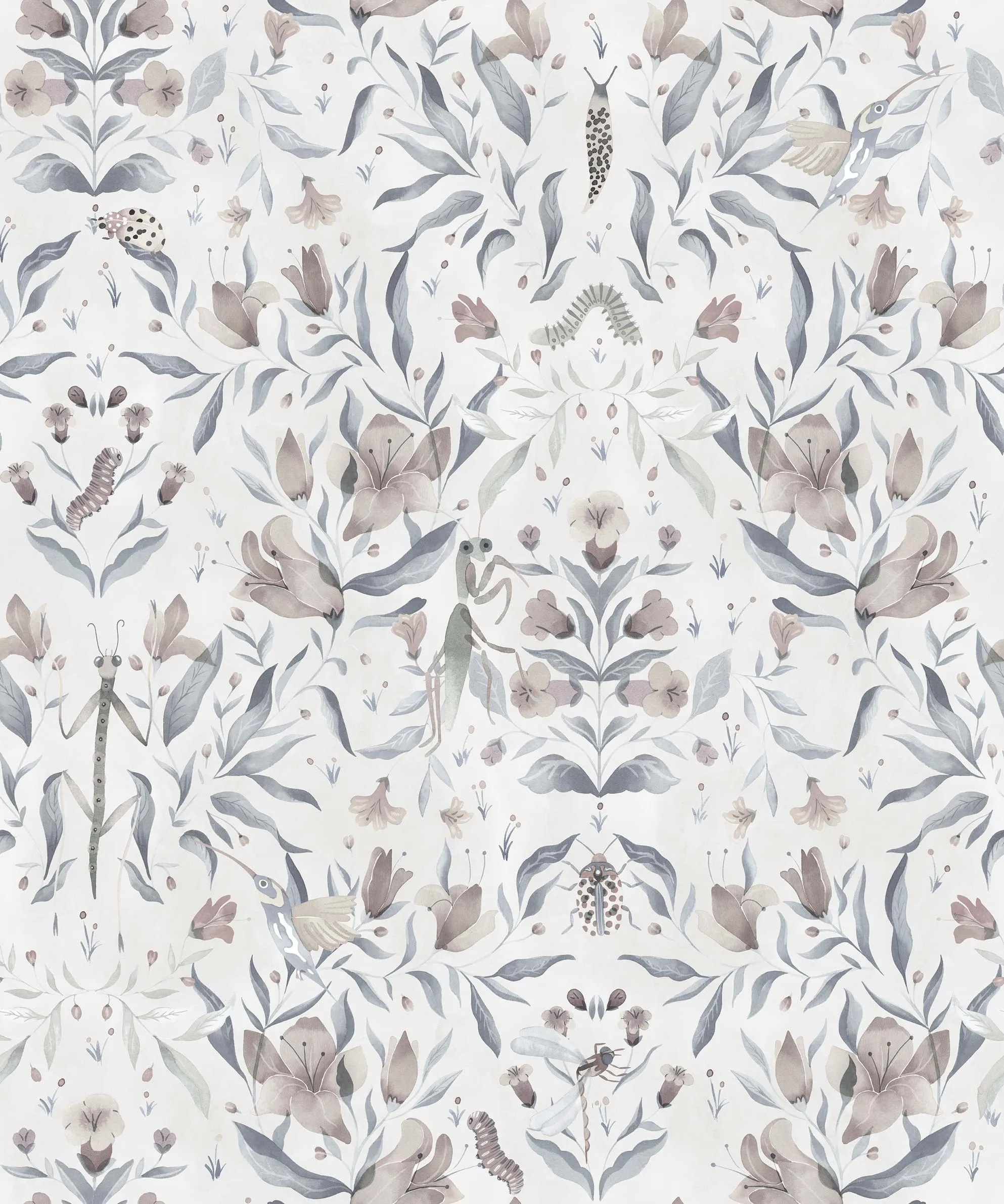 Обои для стен CoDe Flora 00084_FLORA_ReadyRoll_MERIGGIO_SILVER_LW