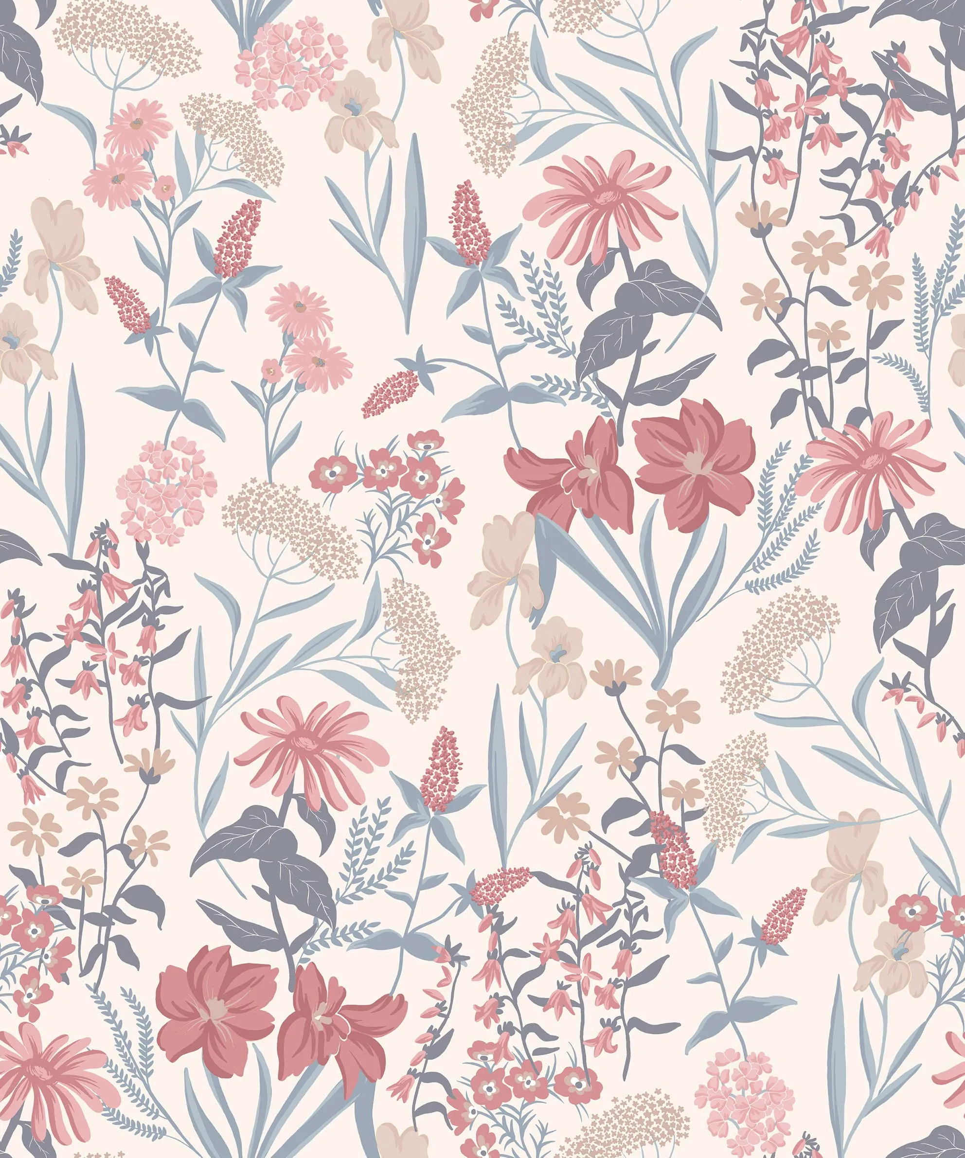 Обои для стен CoDe Flora 00093_FLORA_ReadyRoll_SAMBUCO_OLD-ROSE_LW