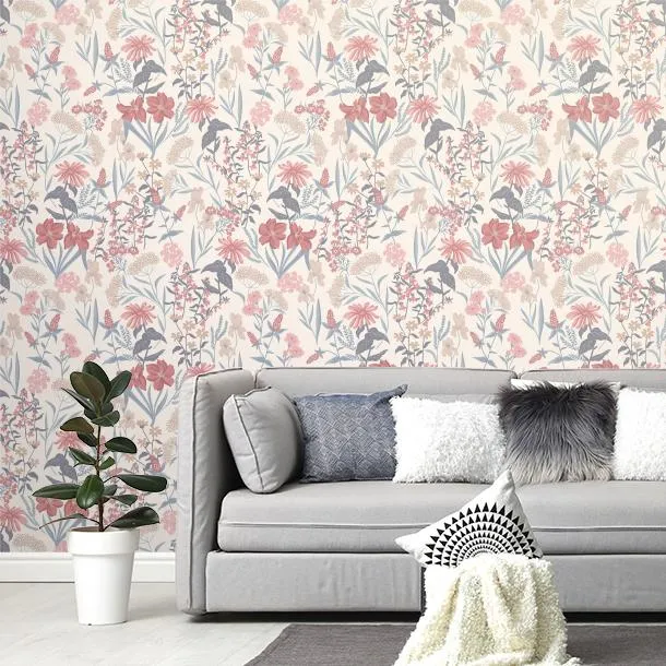 Обои для стен CoDe Flora 00093_FLORA_ReadyRoll_SAMBUCO_OLD-ROSE_LW #4