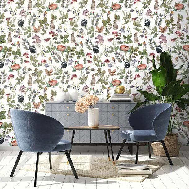 Обои для стен CoDe Flora 00121_FLORA_ReadyRoll_SOTTOBOSCO_SNOW_LW #3