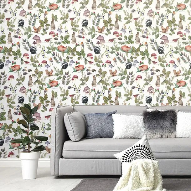 Обои для стен CoDe Flora 00121_FLORA_ReadyRoll_SOTTOBOSCO_SNOW_LW #4