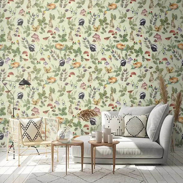 Обои для стен CoDe Flora 00122_FLORA_ReadyRoll_SOTTOBOSCO_CELADON_LW #2