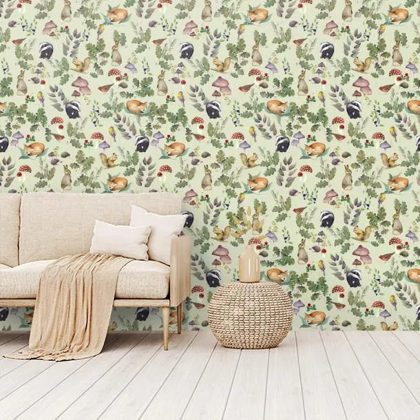 Обои для стен CoDe Flora 00122_FLORA_ReadyRoll_SOTTOBOSCO_CELADON_LW #5