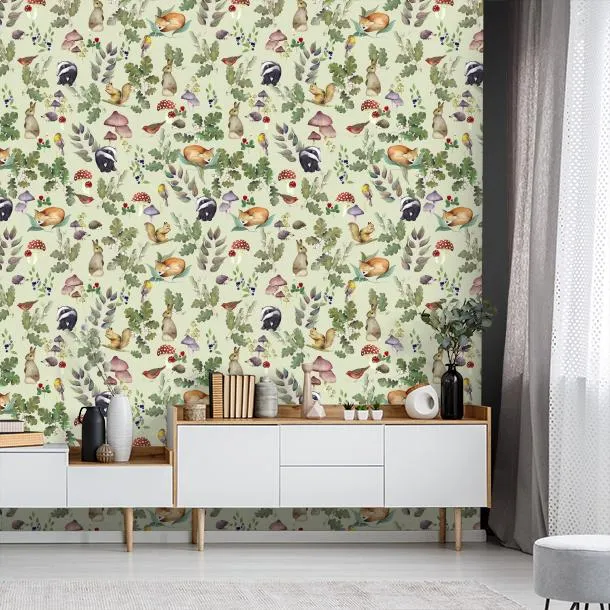 Обои для стен CoDe Flora 00122_FLORA_ReadyRoll_SOTTOBOSCO_CELADON_LW #6