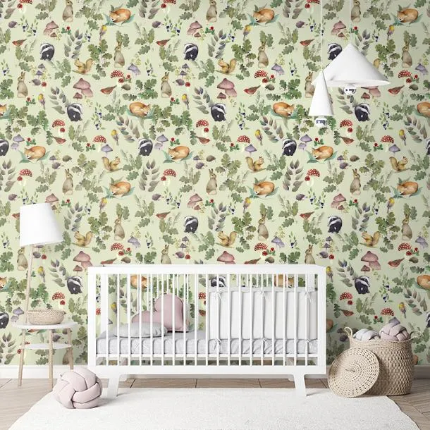 Обои для стен CoDe Flora 00122_FLORA_ReadyRoll_SOTTOBOSCO_CELADON_LW #9