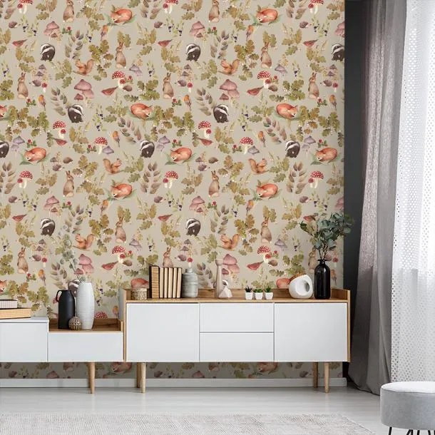 Обои для стен CoDe Flora 00123_FLORA_ReadyRoll_SOTTOBOSCO_PALE-SILVER_LW #6