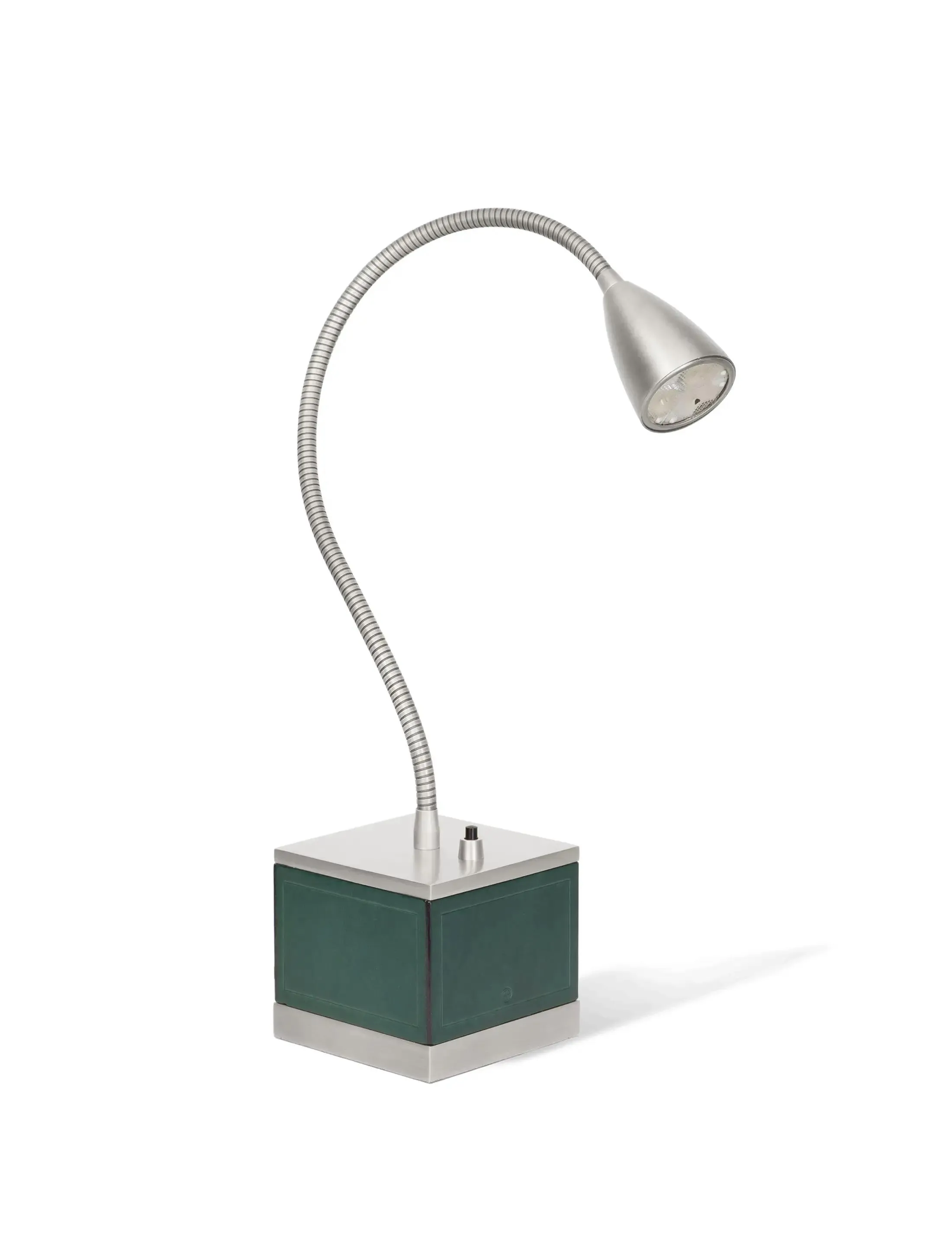 Настольная Лампа Flexi-Square-BrushedNickel-Green