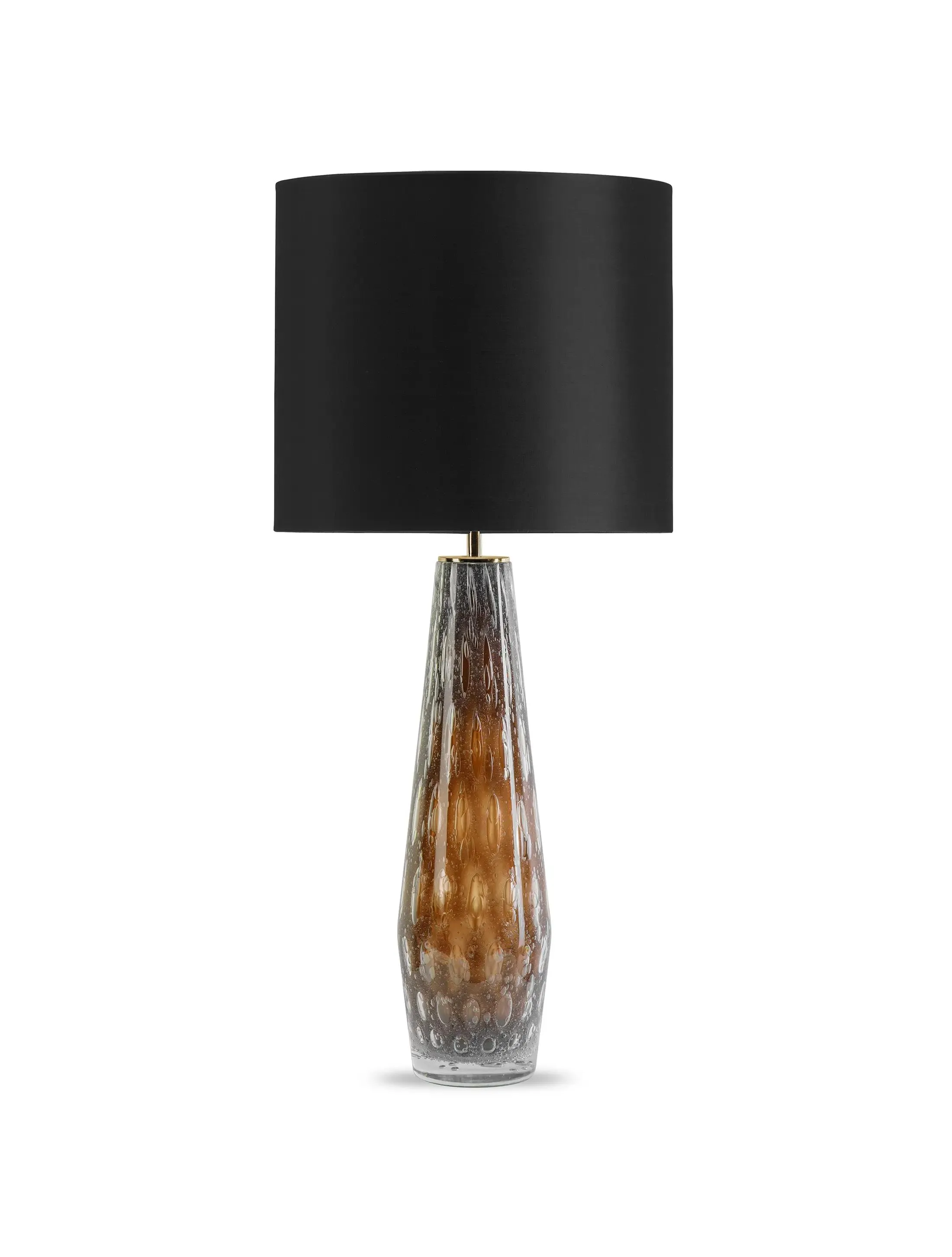 Настольная Лампа Soda-Bottle-PolishedBrass-Amber