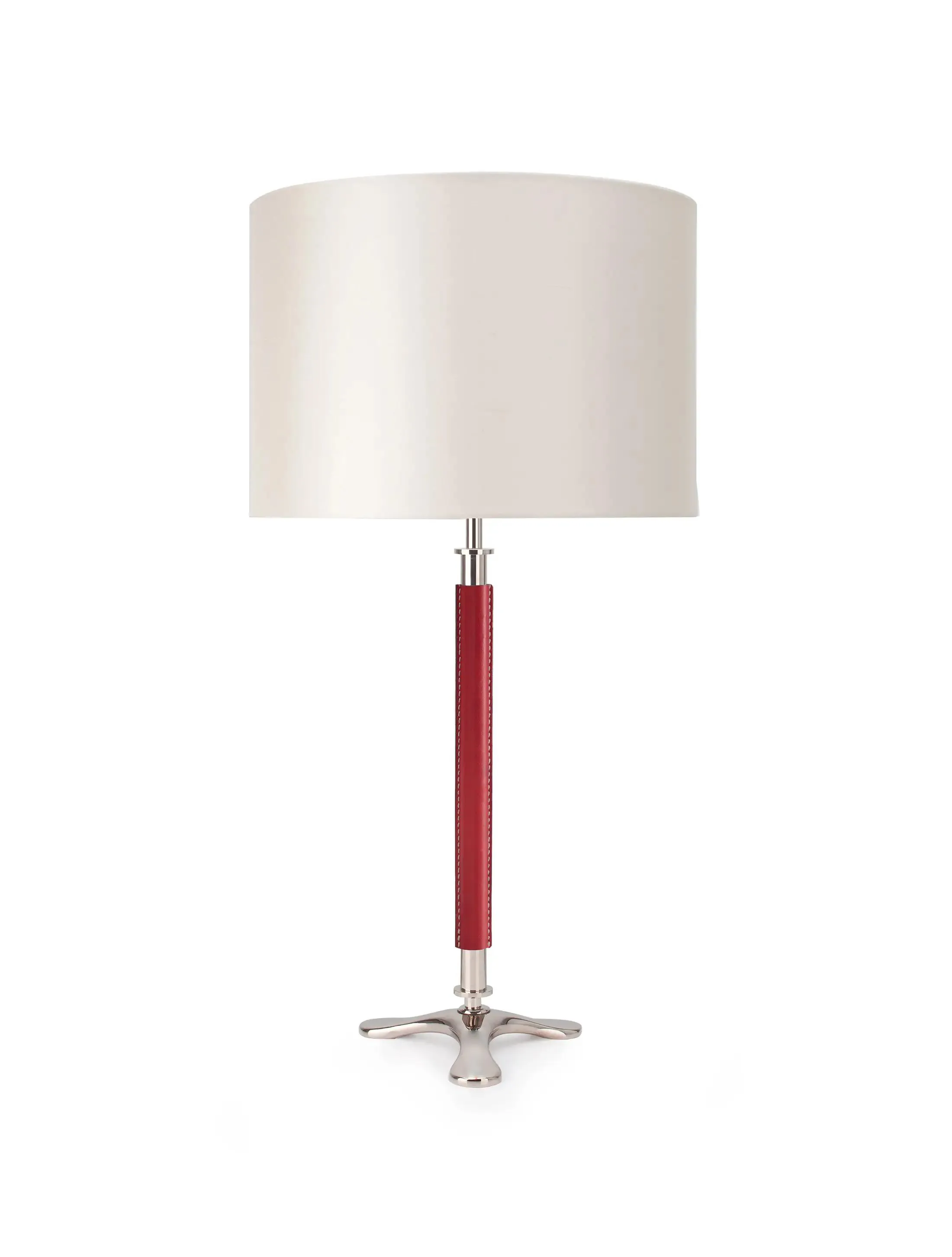 Настольная Лампа Tripod-PolishedNickel-Red