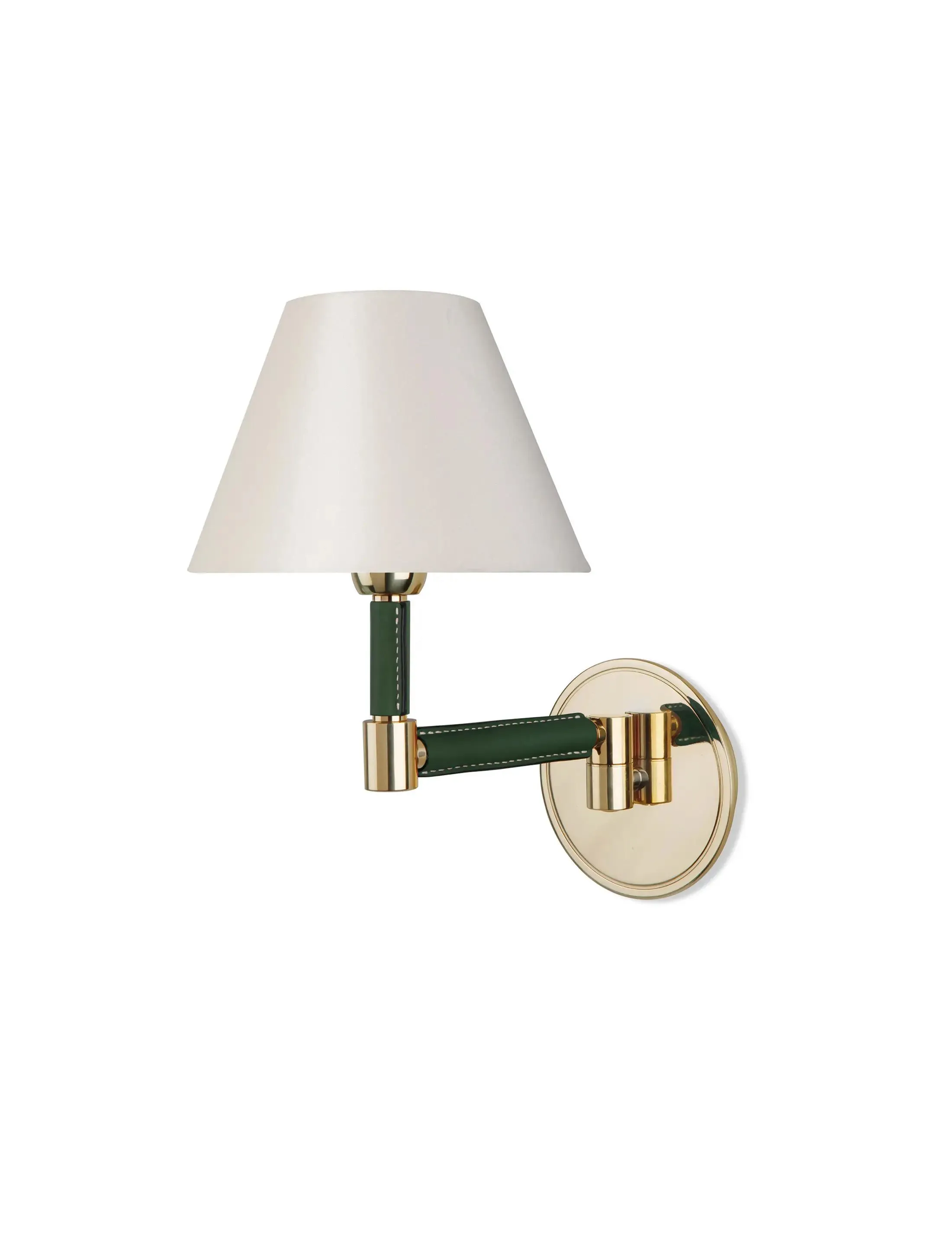 Бра Berlin-Small-Swing-PolishedBrass-Green