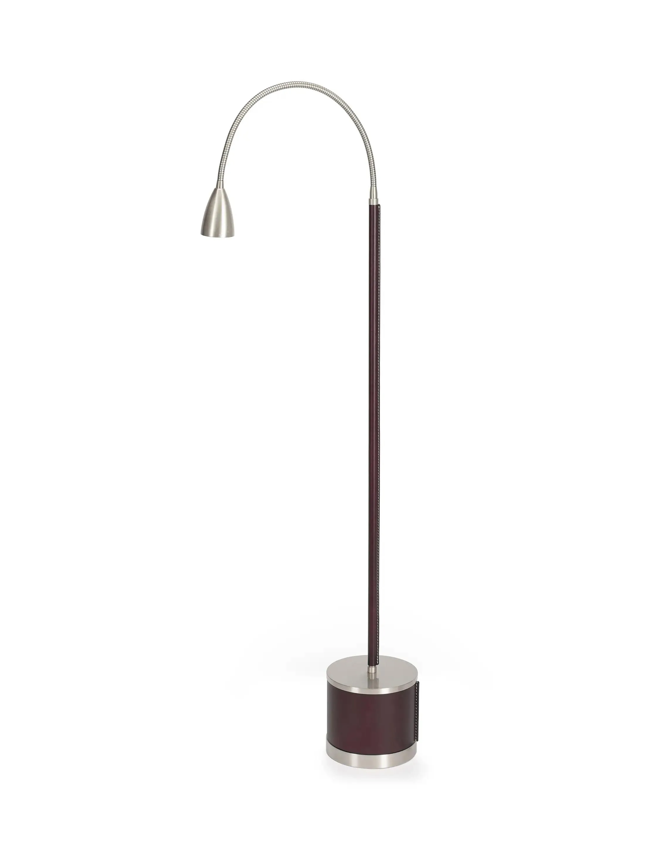 Торшер Floor-Flexi-BrushedNickel-Chocolate