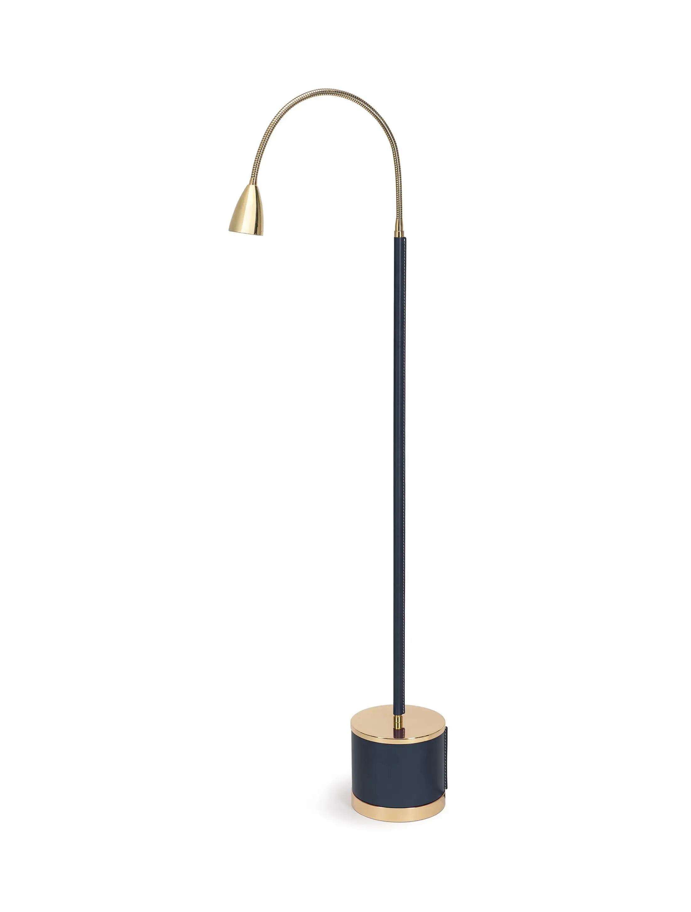 Торшер Floor-Flexi-PolishedBrass-Navy