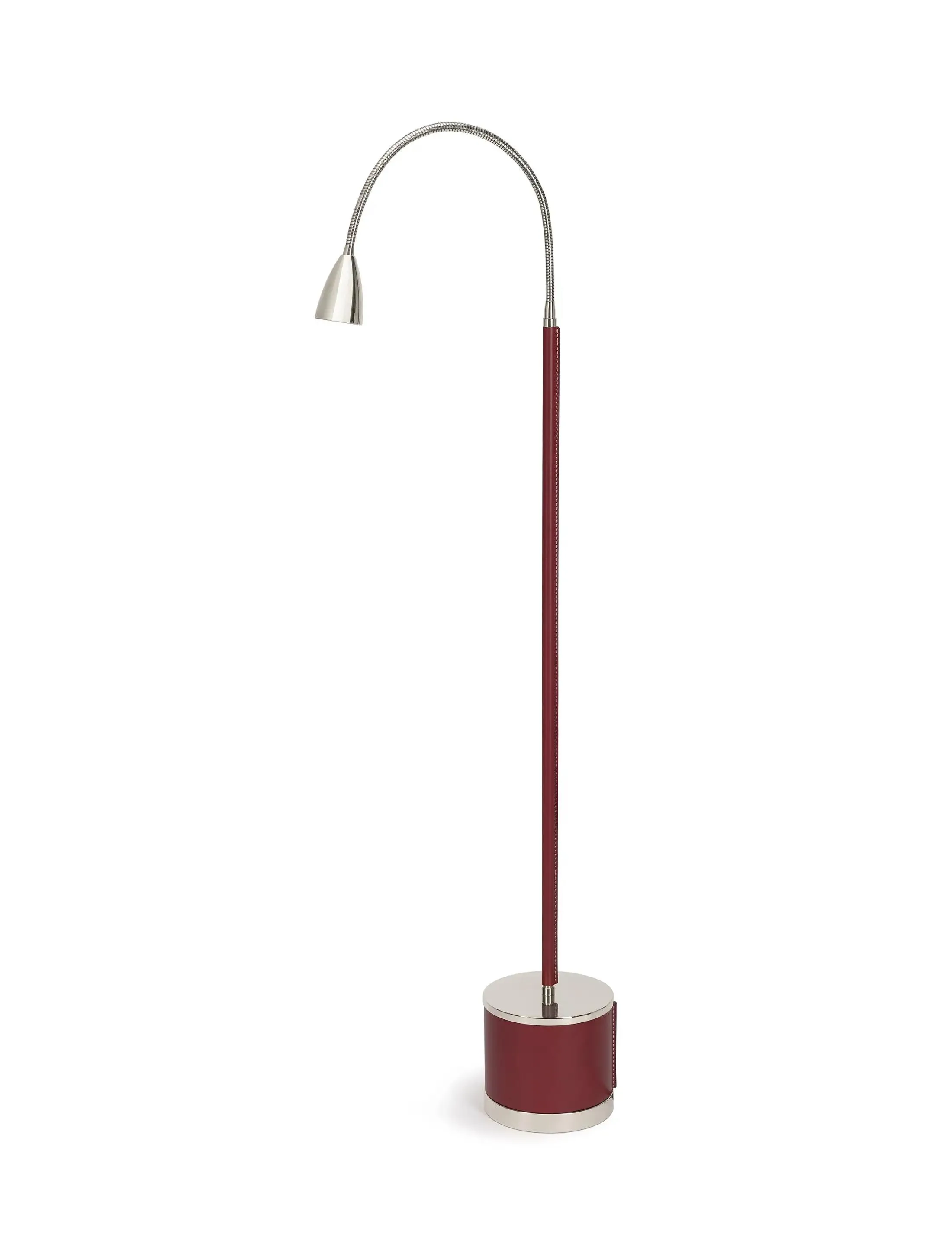 Торшер Floor-Flexi-PolishedNickel-Burgundy