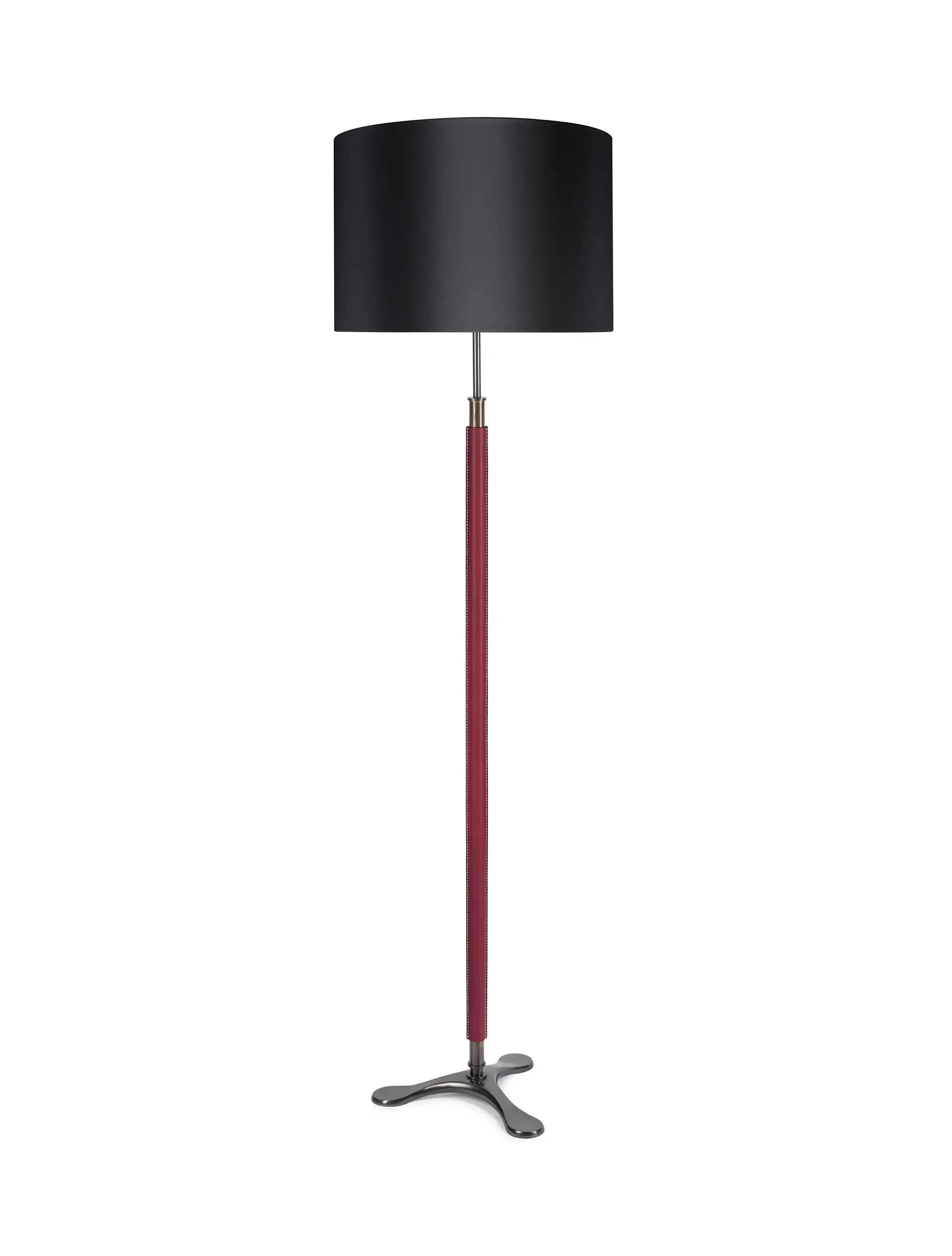 Торшер Floor-Tripod-Bronze-Burgundy