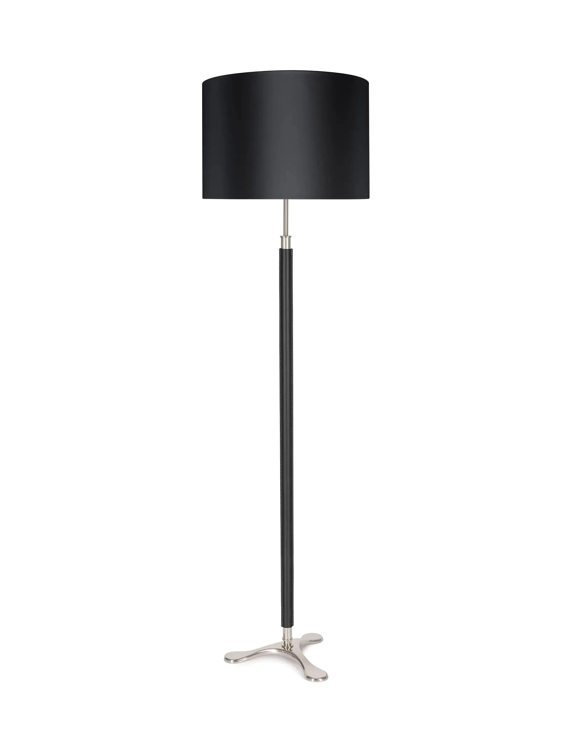 Торшер Floor-Tripod-PolishedNickel-Black