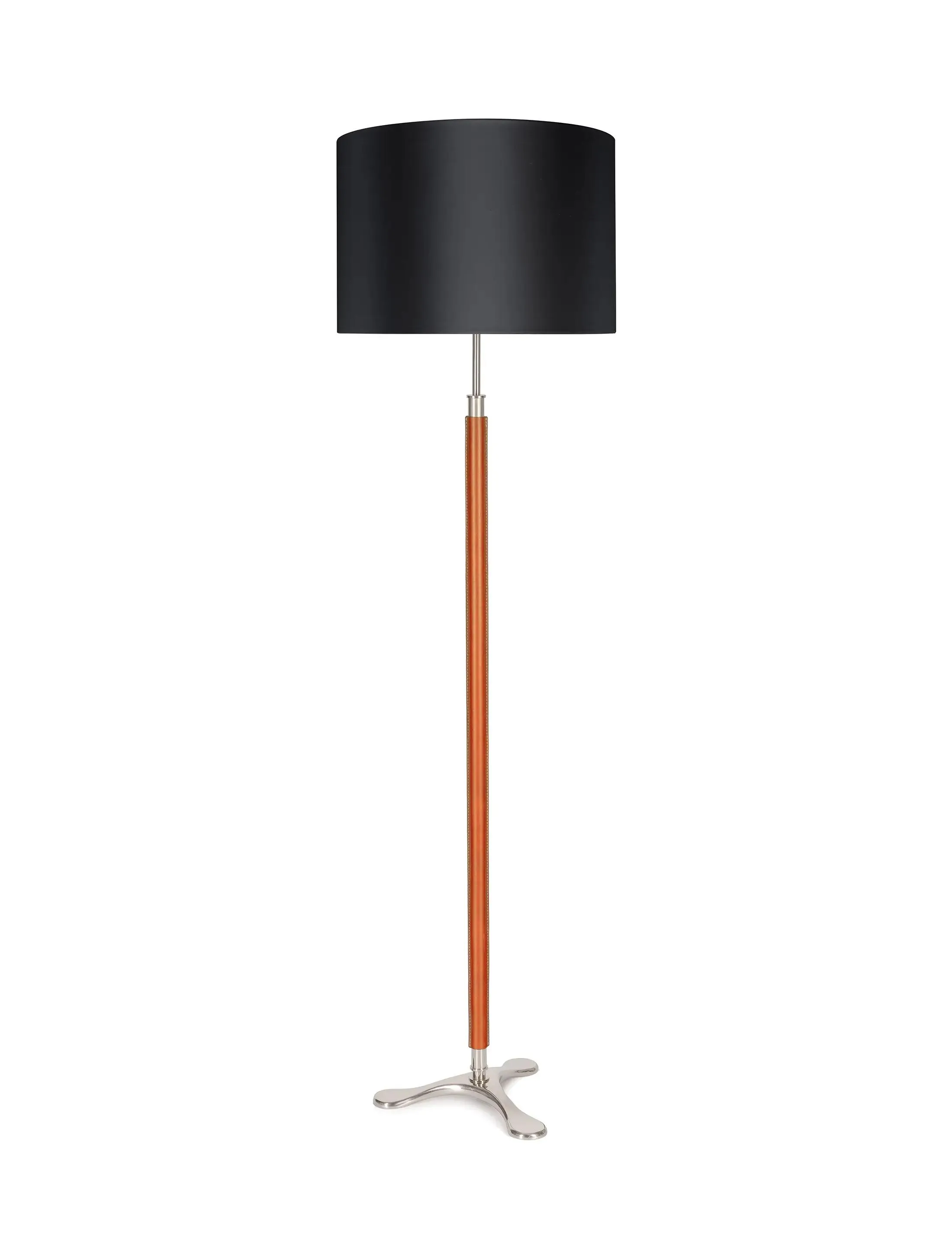 Торшер Floor-Tripod-PolishedNickel-Tan