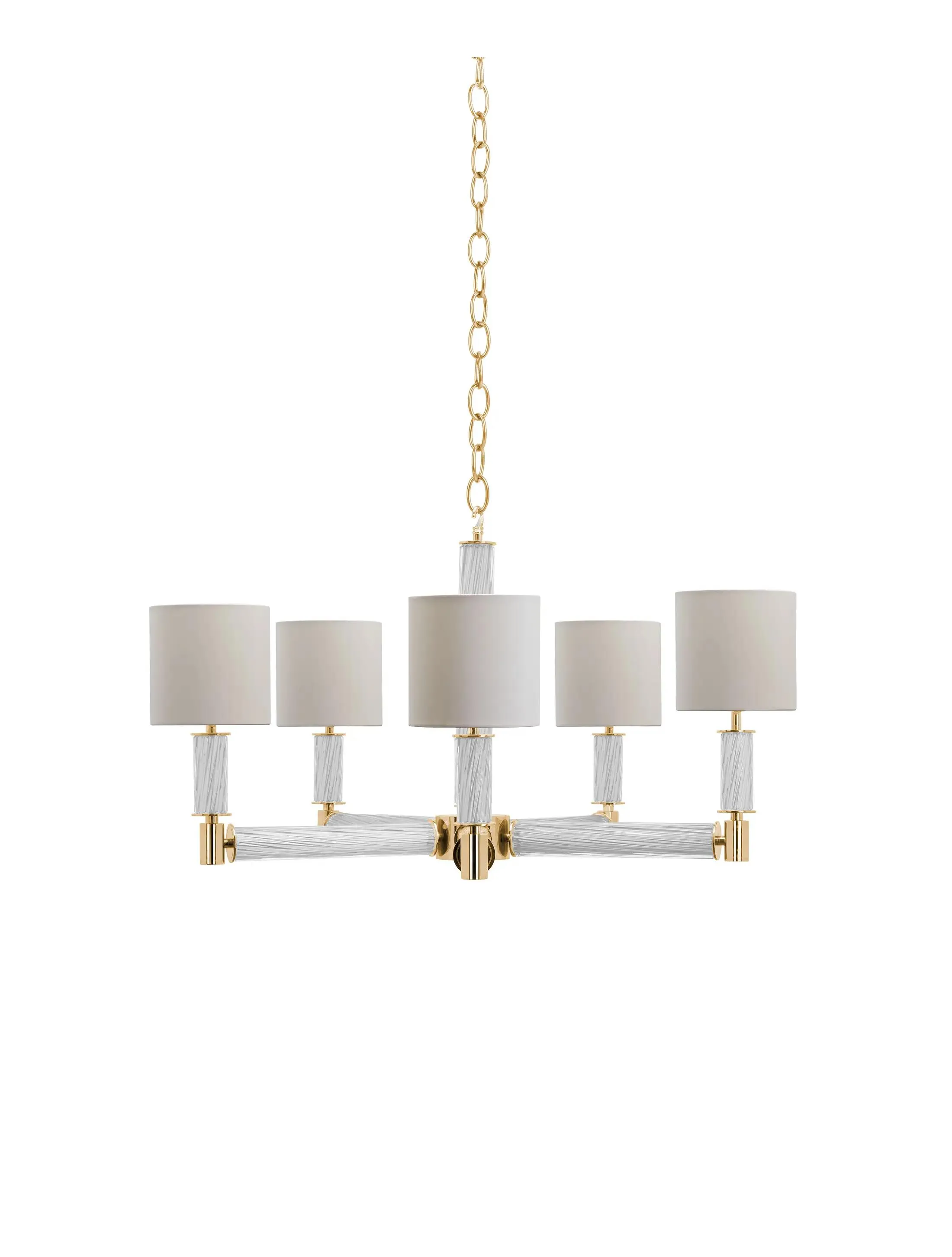 Люстра Pendant-Chelsea-Twist-PolishedBrass-OpalWhite