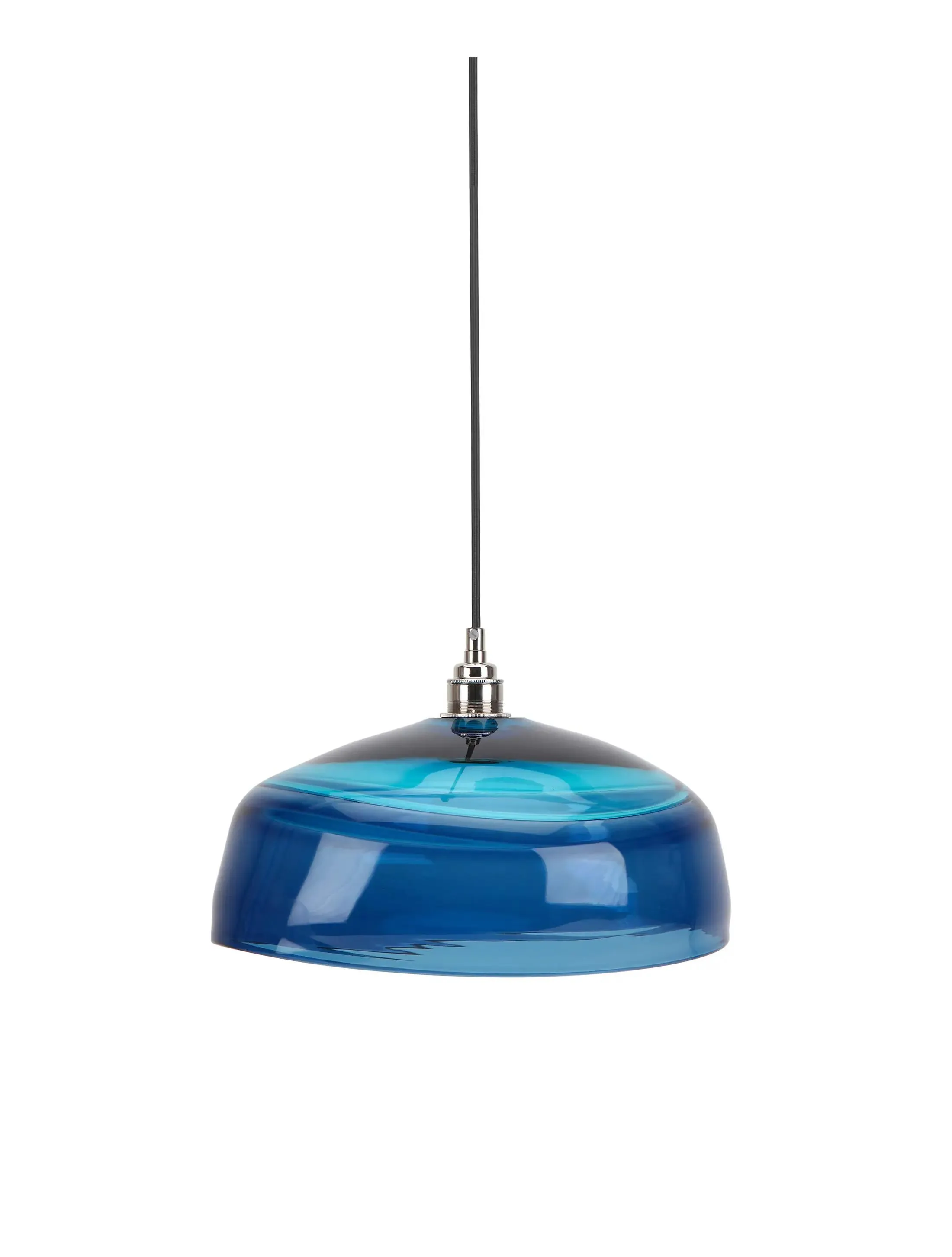 Люстра Pendant-Encalmo-Large-PolishedNickel-SteelBlueTurquoise