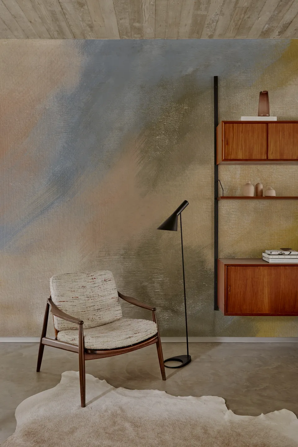 Обои для стен Кресло Wall&Deco 2023 Contemporary Wallpaper CECILE