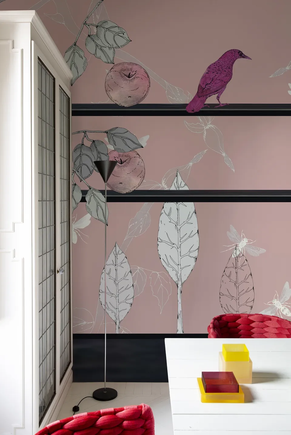 Обои для стен Wall&Deco 2023 Contemporary Wallpaper JEU-DE-POMMES