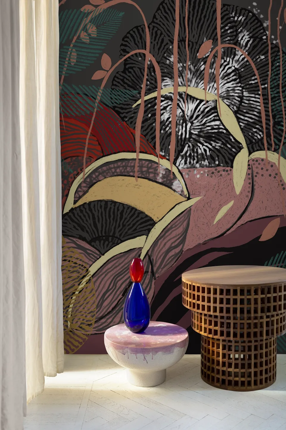 Обои для стен Wall&Deco 2023 Contemporary Wallpaper KATAGAMI