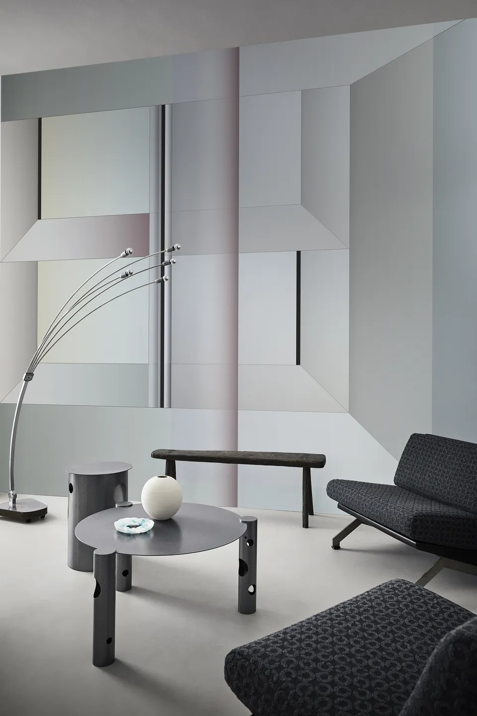 Обои для стен Wall&Deco 2023 Contemporary Wallpaper THE-WAITING-ROOM