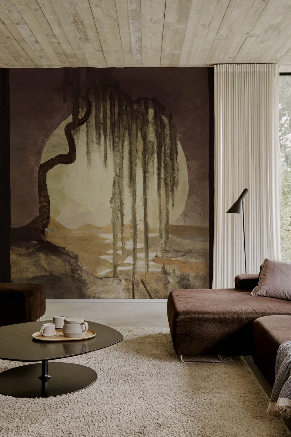 Обои для стен Wall&Deco 2023 Contemporary Wallpaper VERDE-NOBILE