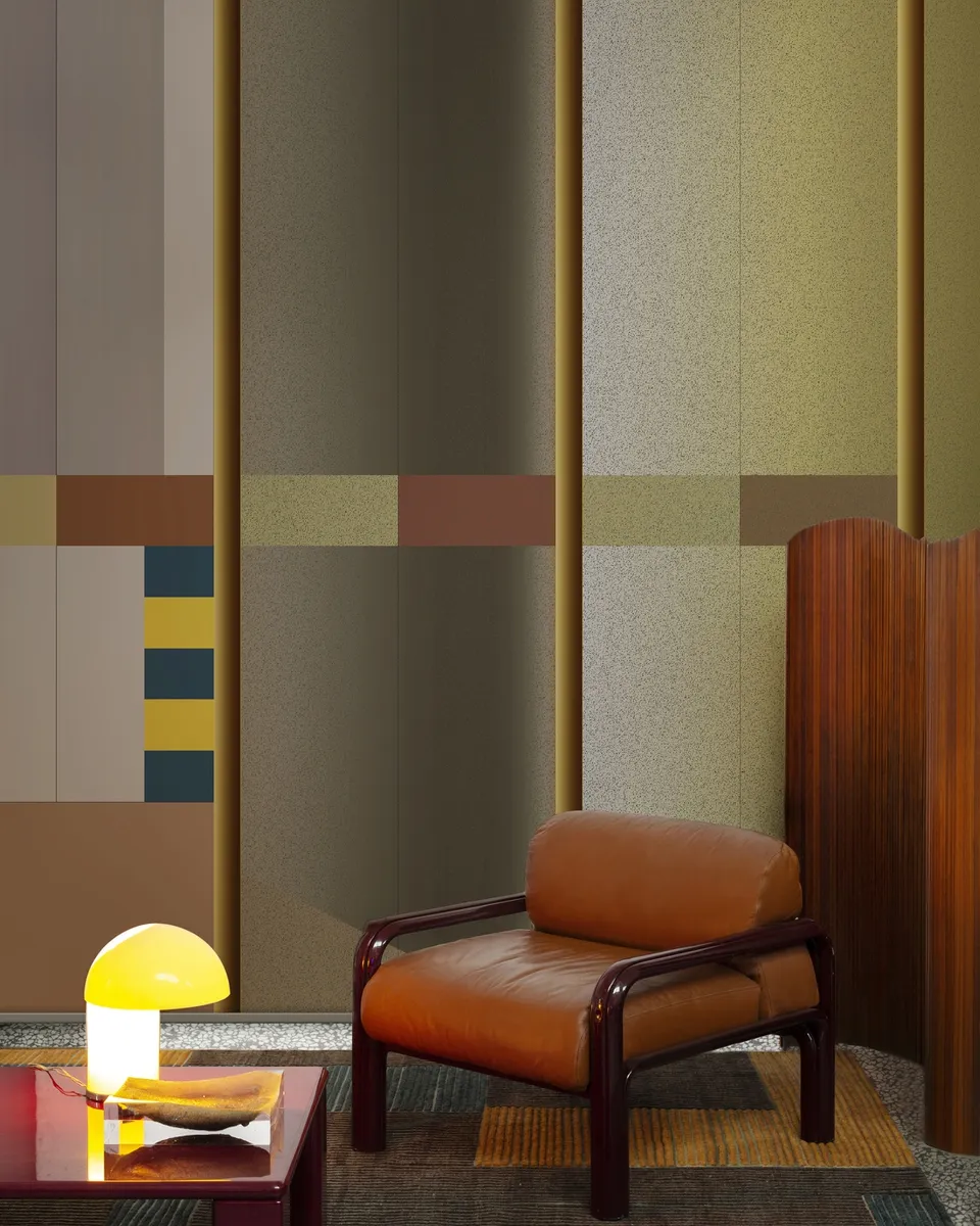 Обои для стен Wall&Deco 2024 Contemporary Wallpaper PHASES