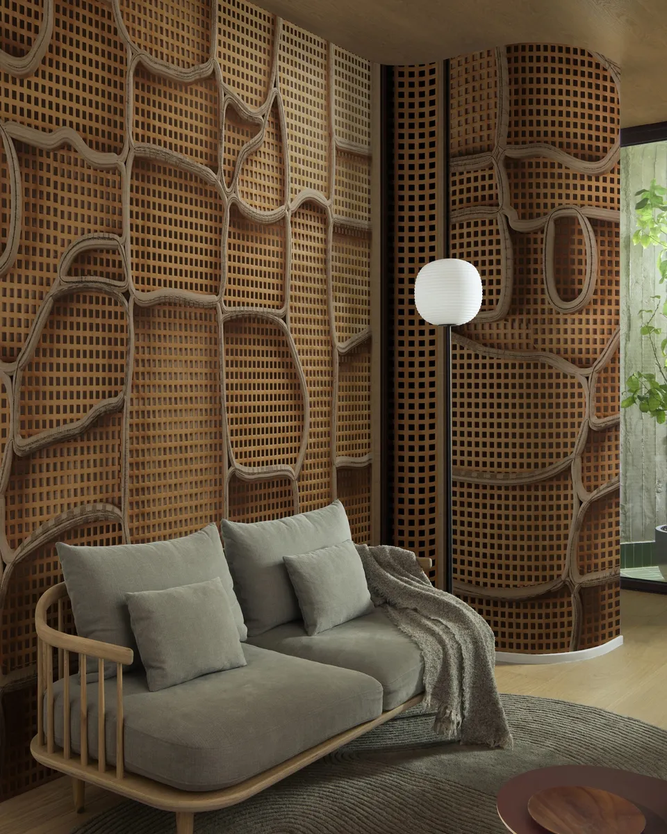 Обои для стен Wall&Deco 2024 Contemporary Wallpaper WARPING