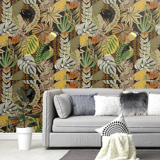 Обои для стен Faboie Whispering In The Jungle F-WJ1003 #4