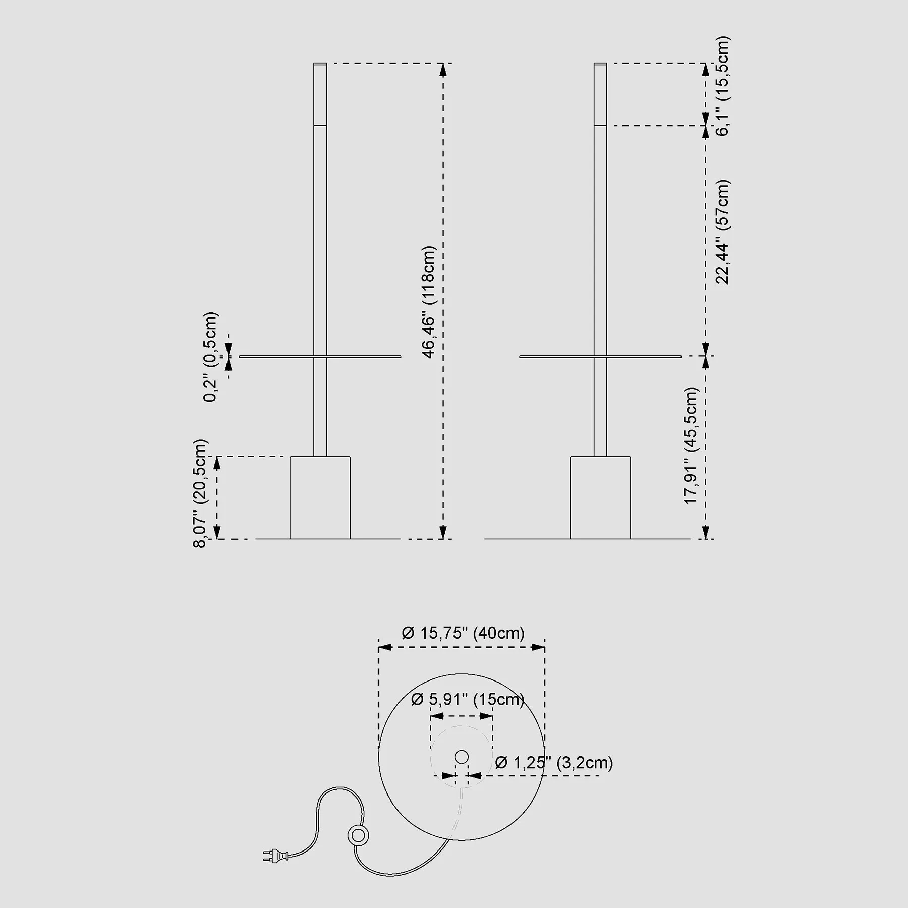 Торшер TUBINO_FTL #2